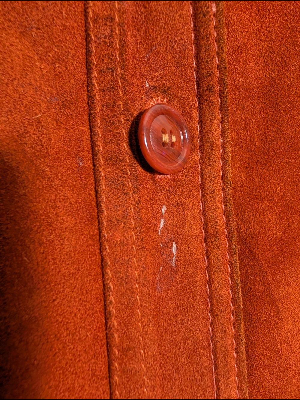 🧥 Vintage Casual Corner rust suede safari jacket made in Uruguay - Picture 13 of 15